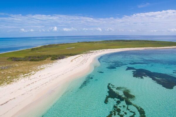 The untouched island of French Cay, Turks and Caicos